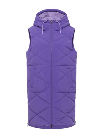 ELBSAND Doorgestikte bodywarmer "Yara" paars