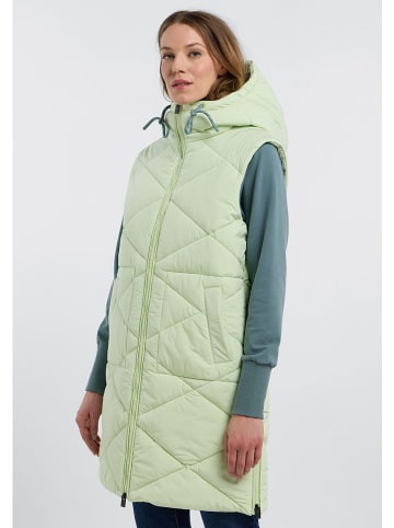 ELBSAND Doorgestikte bodywarmer "Yara" groen