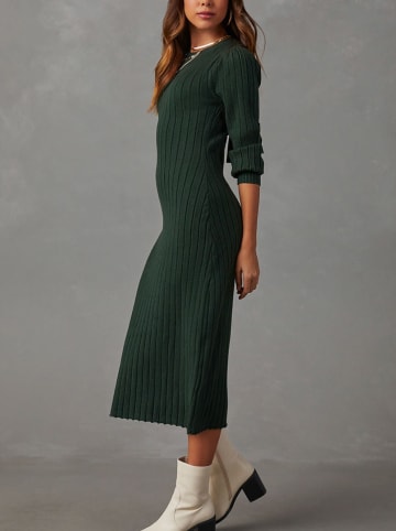 Milan Kiss Kleid in Dunkelgrün