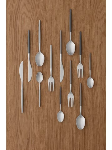 Blomus 4-delige set: espressolepels "Maxime" zilverkleurig/grijs - (H)11 cm