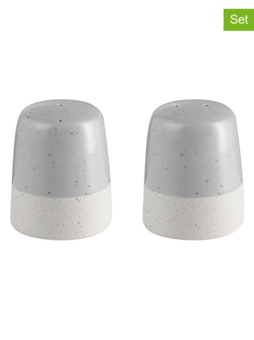 Blomus 2tlg. Set: Salz-und Pfefferstreuer "Sablo" in Hellgrau/ Creme - (H)5 x Ø 4 cm