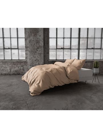 Lifa Living Mikrofaser-Bettwäsche-Set "Dallas" in Taupe