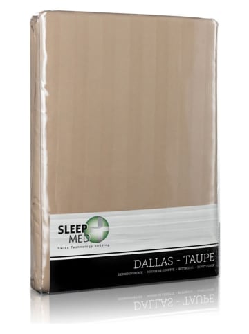 Lifa Living Mikrofaser-Bettwäsche-Set "Dallas" in Taupe