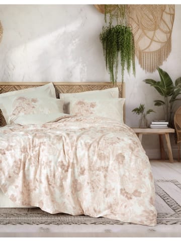 Colourful Cotton Renforcé-Bettwäsche-Set "Vestige" in Beige