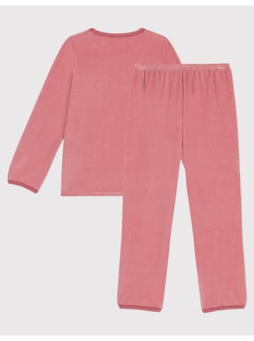 PETIT BATEAU Pyjama in Dunkelrosa