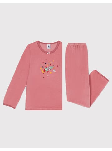 PETIT BATEAU Pyjama in Dunkelrosa