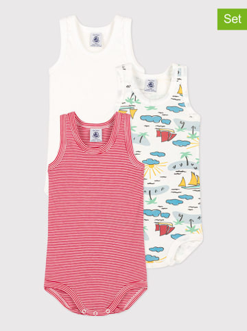 PETIT BATEAU 3er-Set: Bodys in Bunt