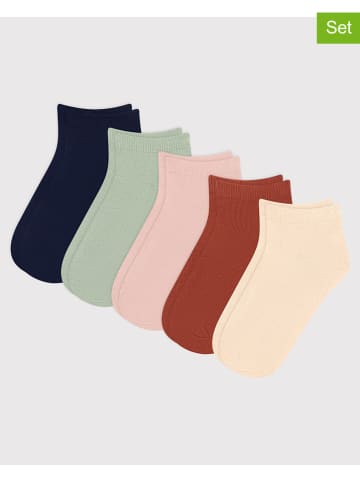 PETIT BATEAU 5-delige set: sneakersokken meerkleurig