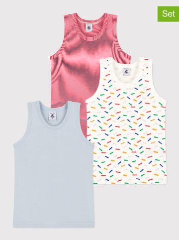 PETIT BATEAU 3-delige set: onderhemden meerkleurig