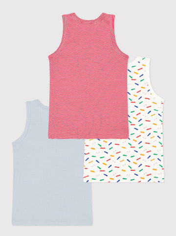 PETIT BATEAU 3-delige set: onderhemden meerkleurig