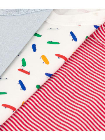 PETIT BATEAU 3-delige set: onderhemden meerkleurig