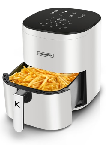 KITCHENCOOK Heißluftfritteuse ''Airmed_6'' in Weiß - (B)38 x (H)69,5 x (T)35 cm