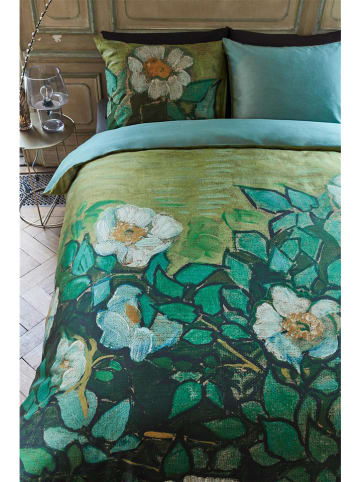 Beddinghouse Beddengoedset "Wild Roses Green" groen