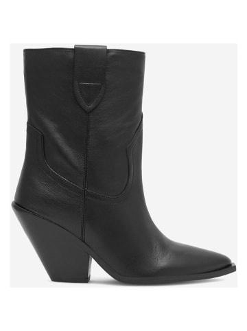 Badura Leder-Stiefeletten "Amadora" in Schwarz