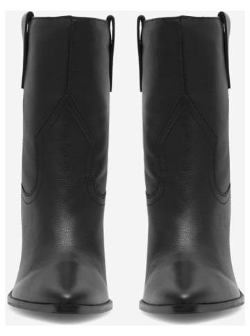 Badura Leder-Stiefeletten "Amadora" in Schwarz