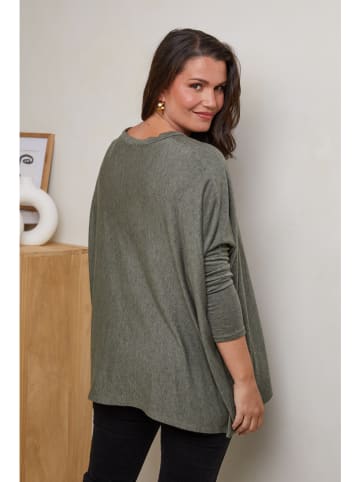 Curvy Lady Pullover in Grün