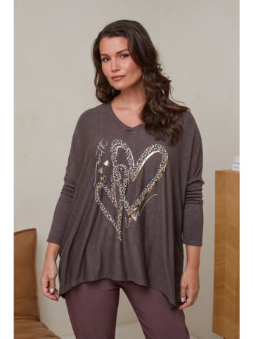 Curvy Lady Trui bruin