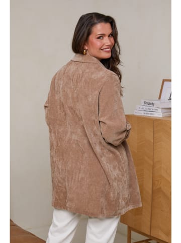 Curvy Lady Bluzka w kolorze jasnobrązowym