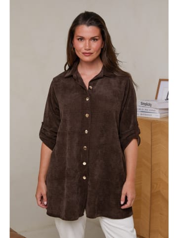 Curvy Lady Bluse in Braun