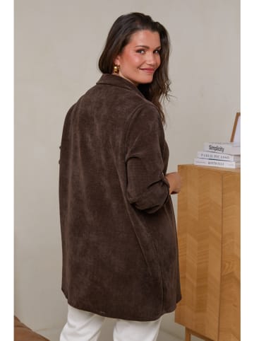 Curvy Lady Bluzka w kolorze brązowym