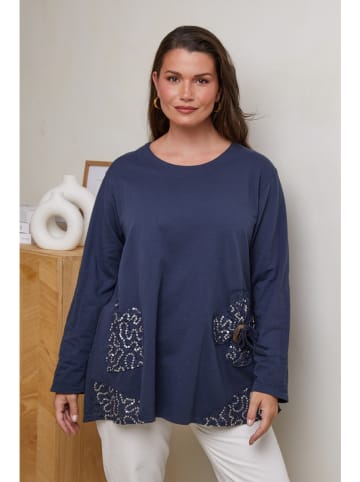 Curvy Lady Tunika in Blau