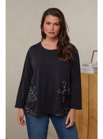 Curvy Lady Tunika in Schwarz