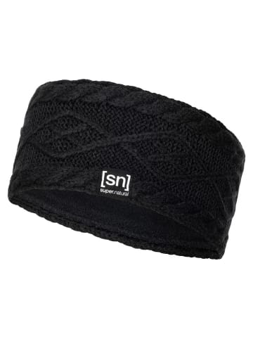 super.natural Stirnband "Knit" in Schwarz