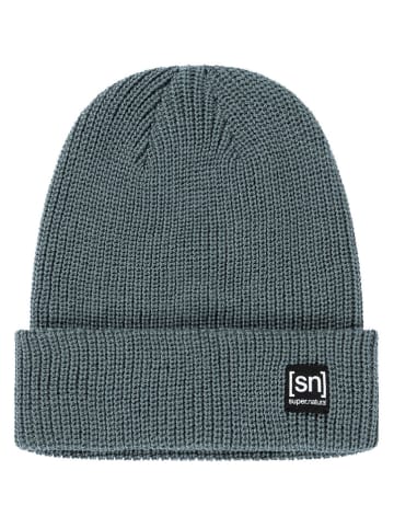 super.natural Beanie "Merino Basic" in Blau