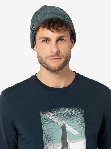 super.natural Beanie "Merino Basic" in Blau