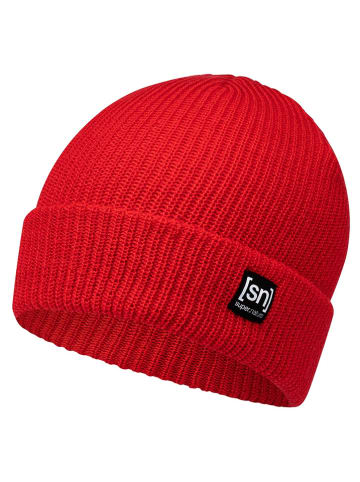 super.natural Beanie "Merino Basic" in Rot