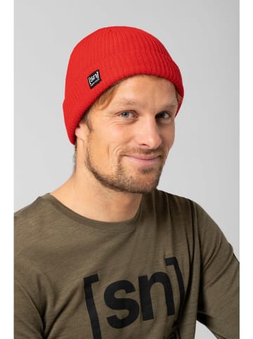 super.natural Beanie "Merino Basic" in Rot