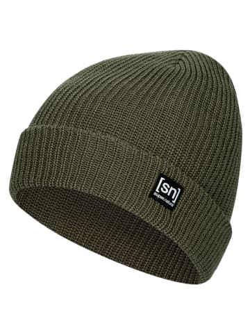super.natural Beanie "Merino Basic" in Khaki