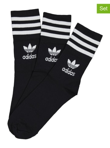 adidas Skarpety (3 pary) w kolorze czarno-białym