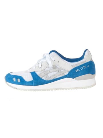 asics Leder-Sneakers "Gel-Lyte III OG" in Weiß/ Blau