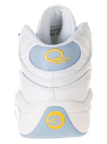 Reebok Leren sneakers "Question Mid" wit/lichtblauw