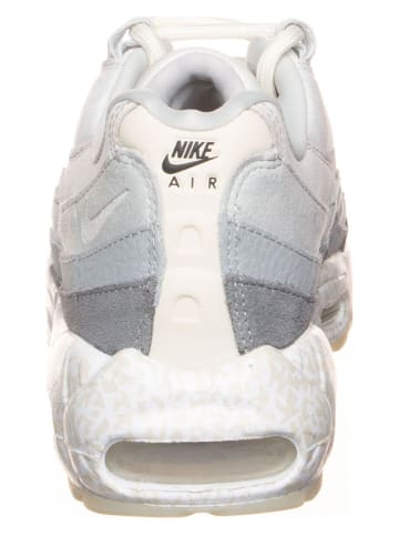 Nike Leder-Sneakers "Air Max 95 Qs" in Weiß/ Grau