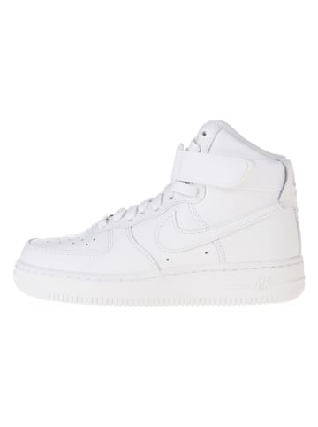 Nike Leder-Sneakers "Air Force 1 High" in Weiß