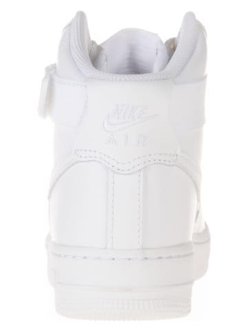 Nike Leder-Sneakers "Air Force 1 High" in Weiß