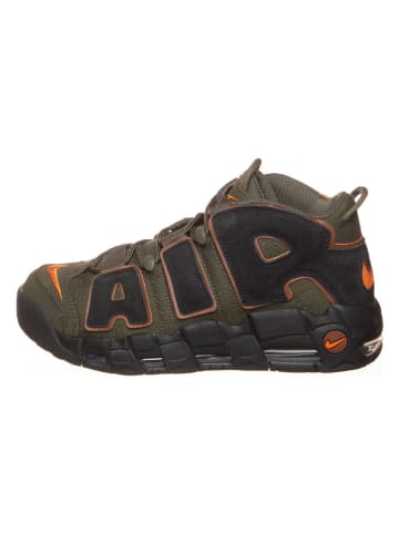 Nike Leren sneakers "Air More Uptempo '96" kaki/zwart/oranje