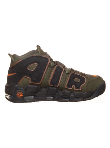 Nike Skórzane sneakersy "Air More Uptempo '96" w kolorze oliwkowo-czarnym