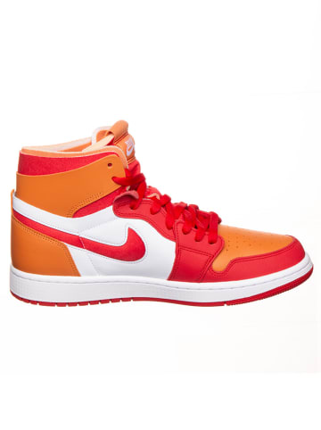 Air Jordan Leren sneakers "1 Zoom" wit/oranje/rood
