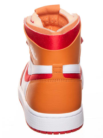 Air Jordan Leder-Sneaker ''1 Zoom'' in Weiß/ Orange/ Rot