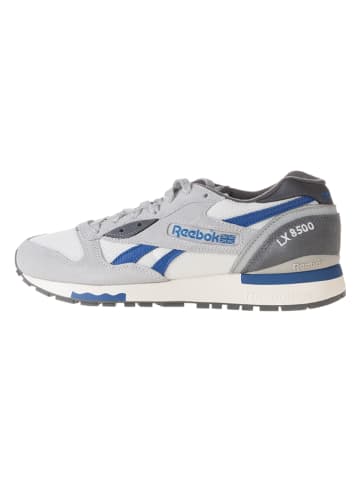 Reebok Leder-Sneakers "LX8500" in Grau/ Blau