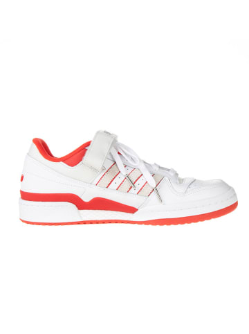 adidas Leder-Sneakers "Forum 84 Lo Trap Kitchen" in Rot/ Weiß