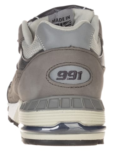 New Balance Leder-Sneakers "W991GNS" in Grau