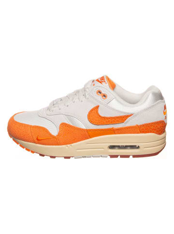 Nike Skórzane sneakersy "Air Max 1" w kolorze kremowo-pomarańczowym