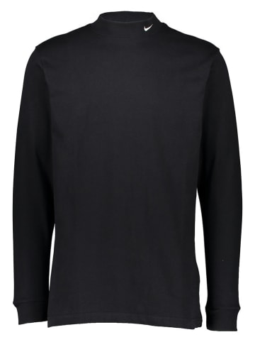 Nike Longsleeve "Life Mock" in Schwarz