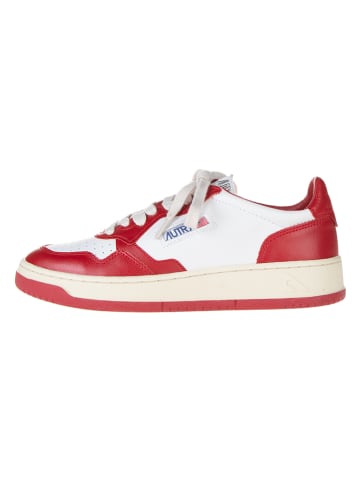 AUTRY Leder-Sneakers "Autry 01 Low" in Rot/ Weiß