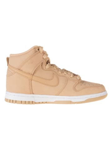 Nike Leder-Sneakers "Dunk High Premium" in Hellbraun