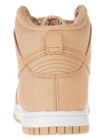 Nike Leder-Sneakers "Dunk High Premium" in Hellbraun